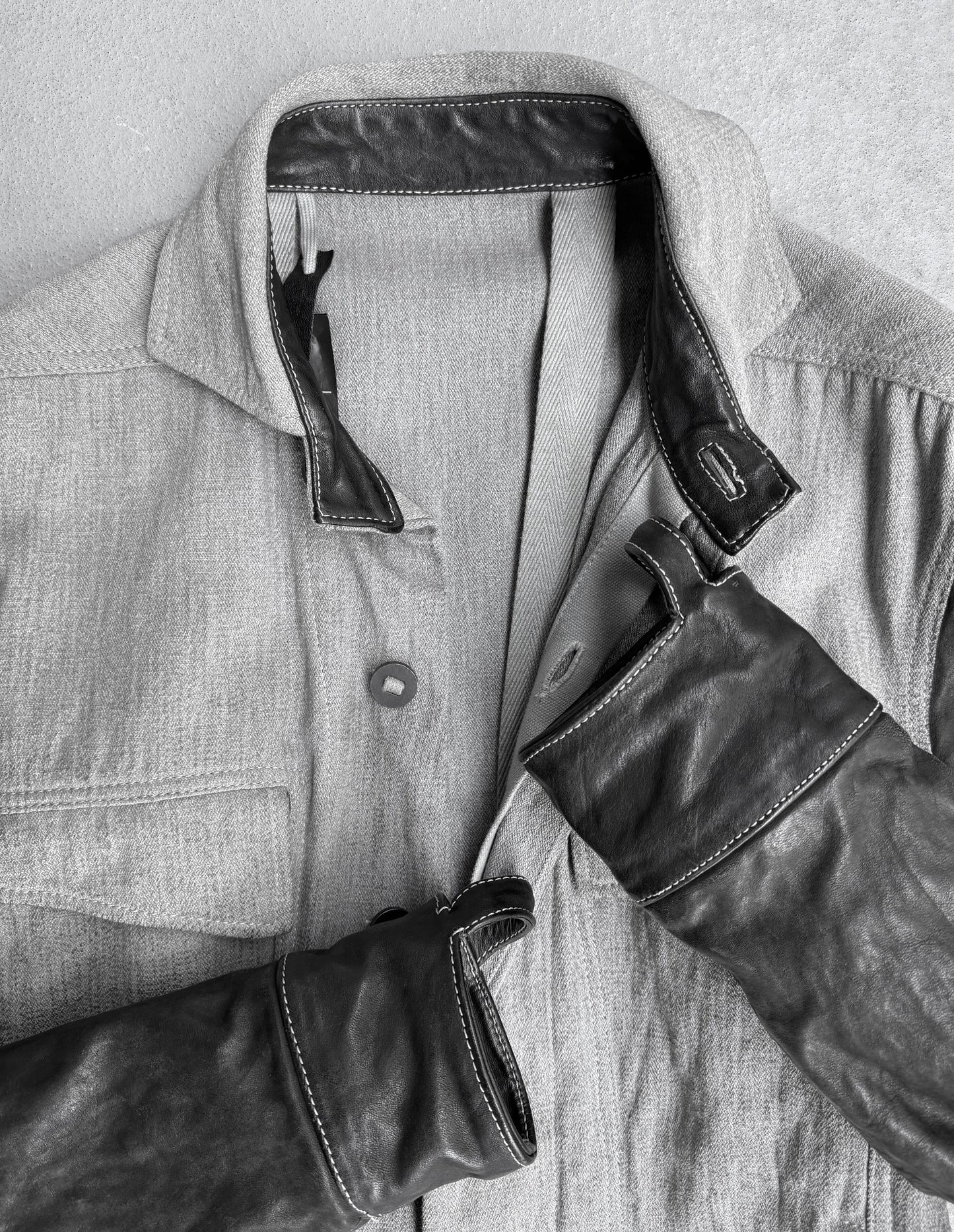 Boris Bidjan Saberi SS16 ‘TEJANA1-F1503B’ Horseskin Leather Sleeves Jacket