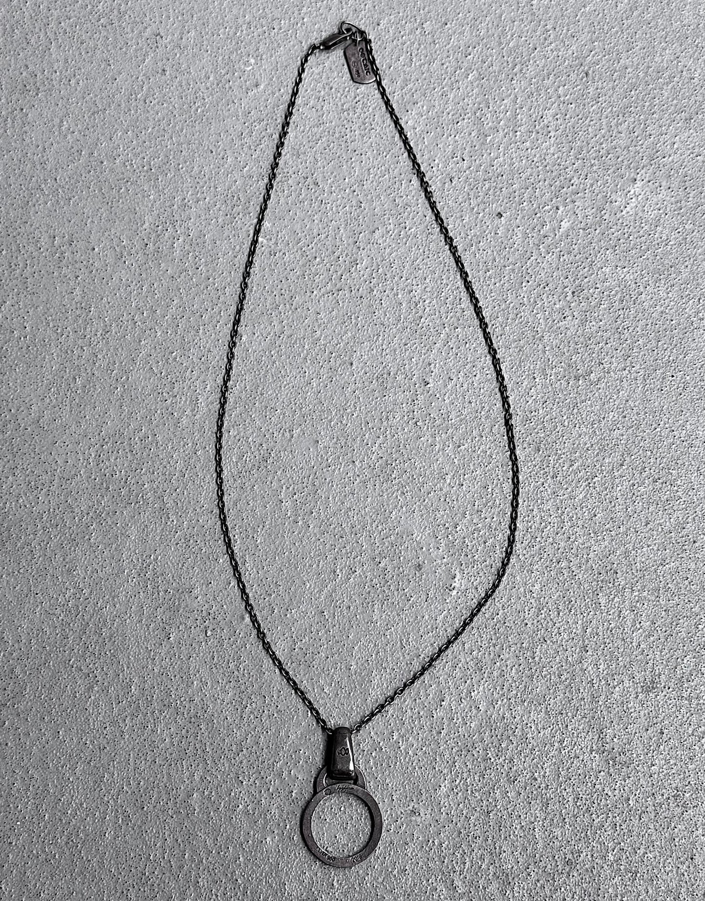 GOTHIC by Yohji Yamamoto 2018 Glass Holder .950 Silver Pendant Necklace
