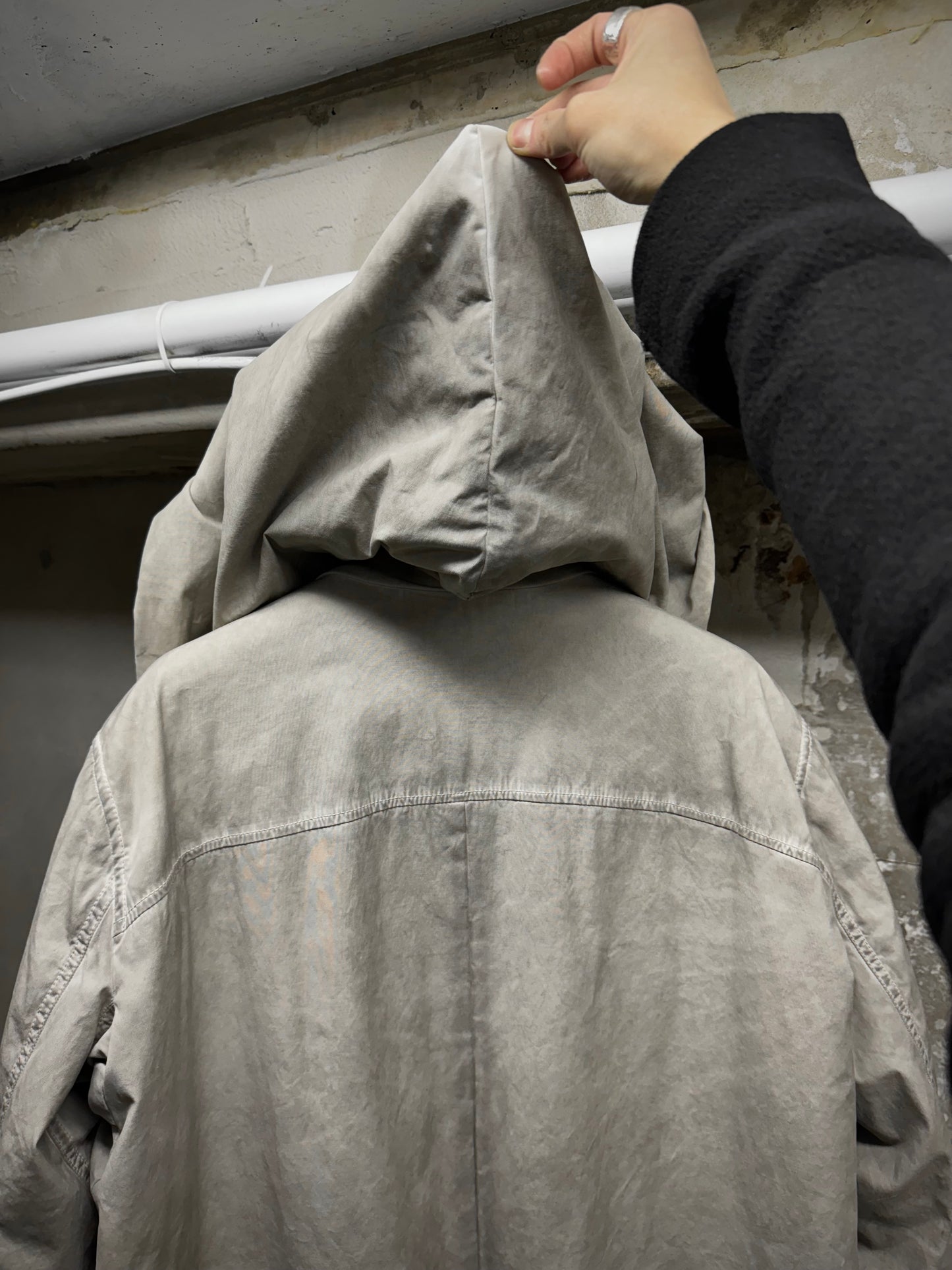 Rick Owens DRKSHDW AW10 "GLEAM" PEARL Hooded Padded Parka Coat