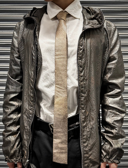 DEEPTI Collection °025 .925 Silver Plated ‘A-197’ Hand-Stitched Tie