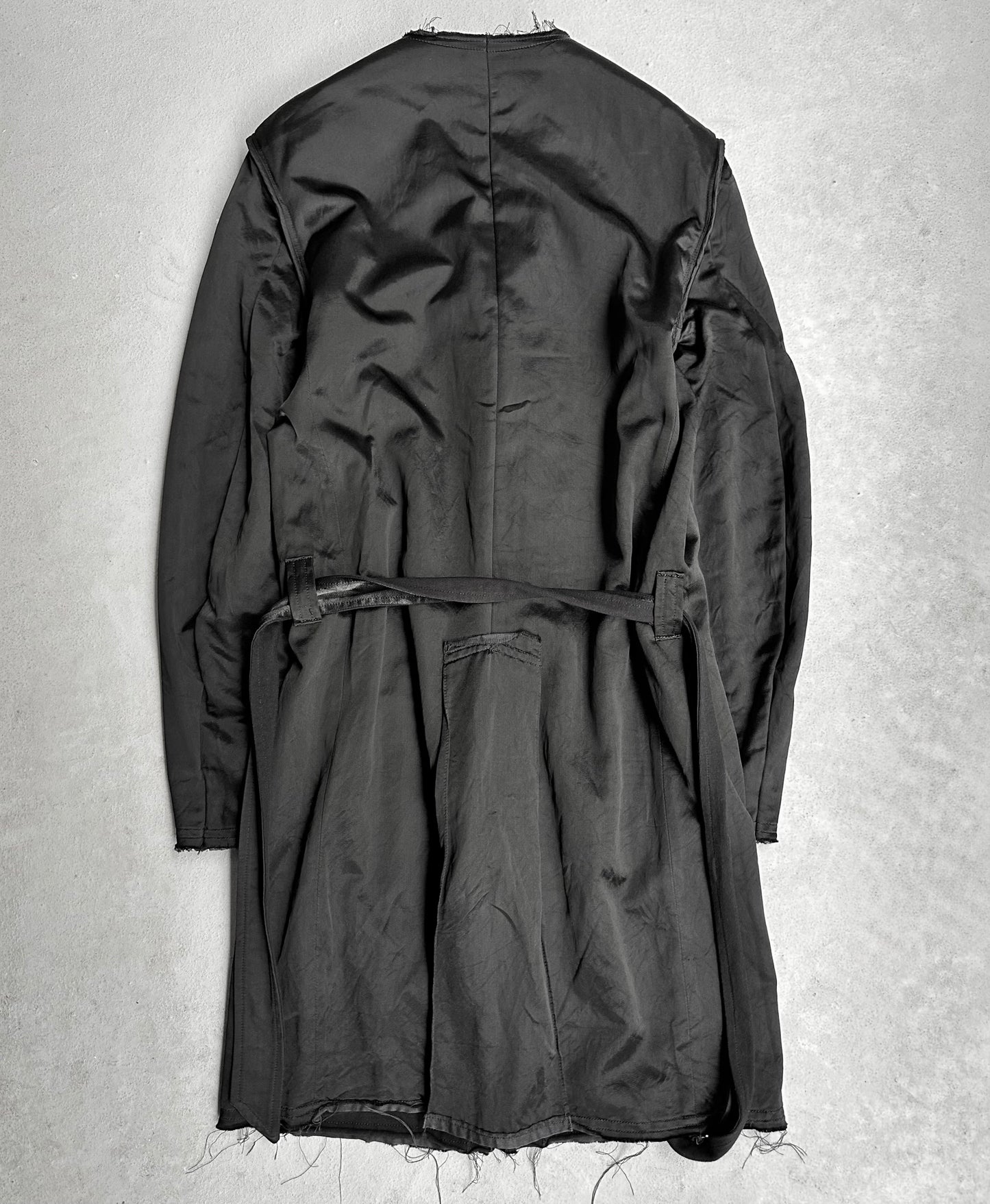 ATTACHMENT by Kazuyuki Kumagai Early 00s 2-in-1 Reversible Frayed Coat