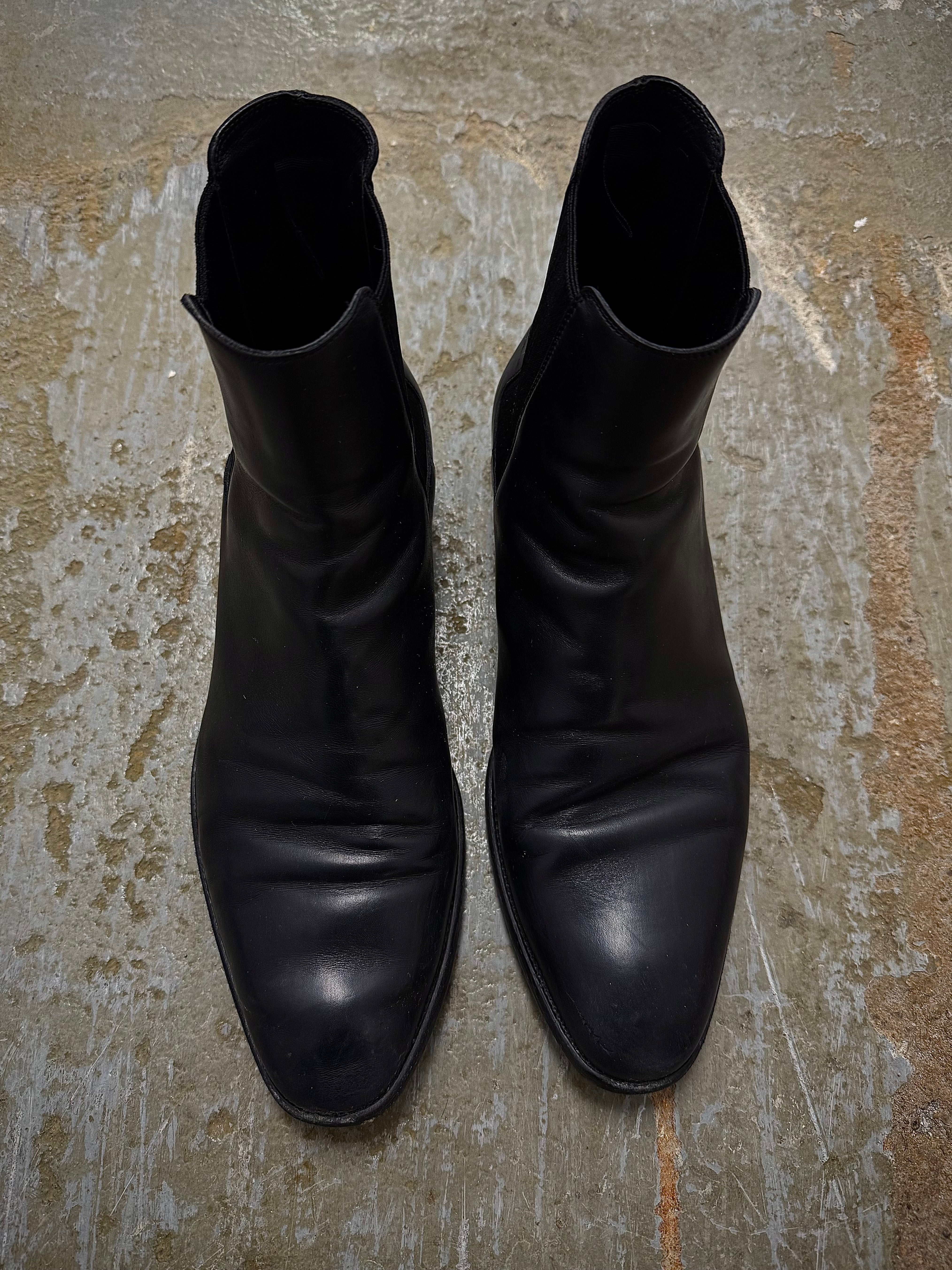 Saint Laurent Wyatt Chelsea Boots AW21 Black Leather – DRIEW