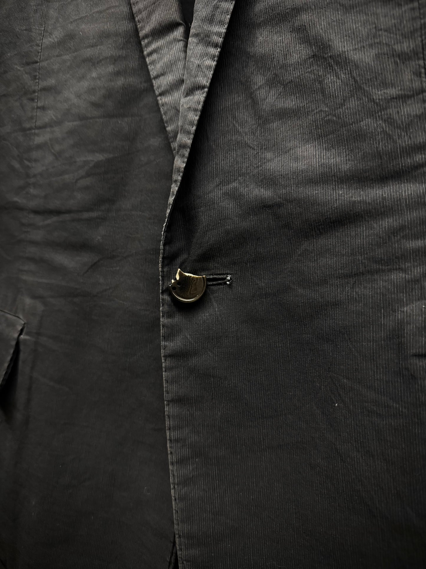 Carol Christian Poell 2010 'GM/2618OOD CORD-PTC/10' Taped Seam Titanium Prosthetic Elbow Overlock Blazer