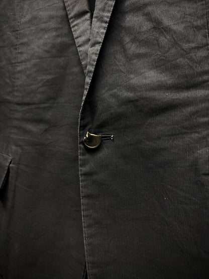 Carol Christian Poell 2010 'GM/2618OOD CORD-PTC/10' Taped Seam Titanium Prosthetic Elbow Overlock Blazer