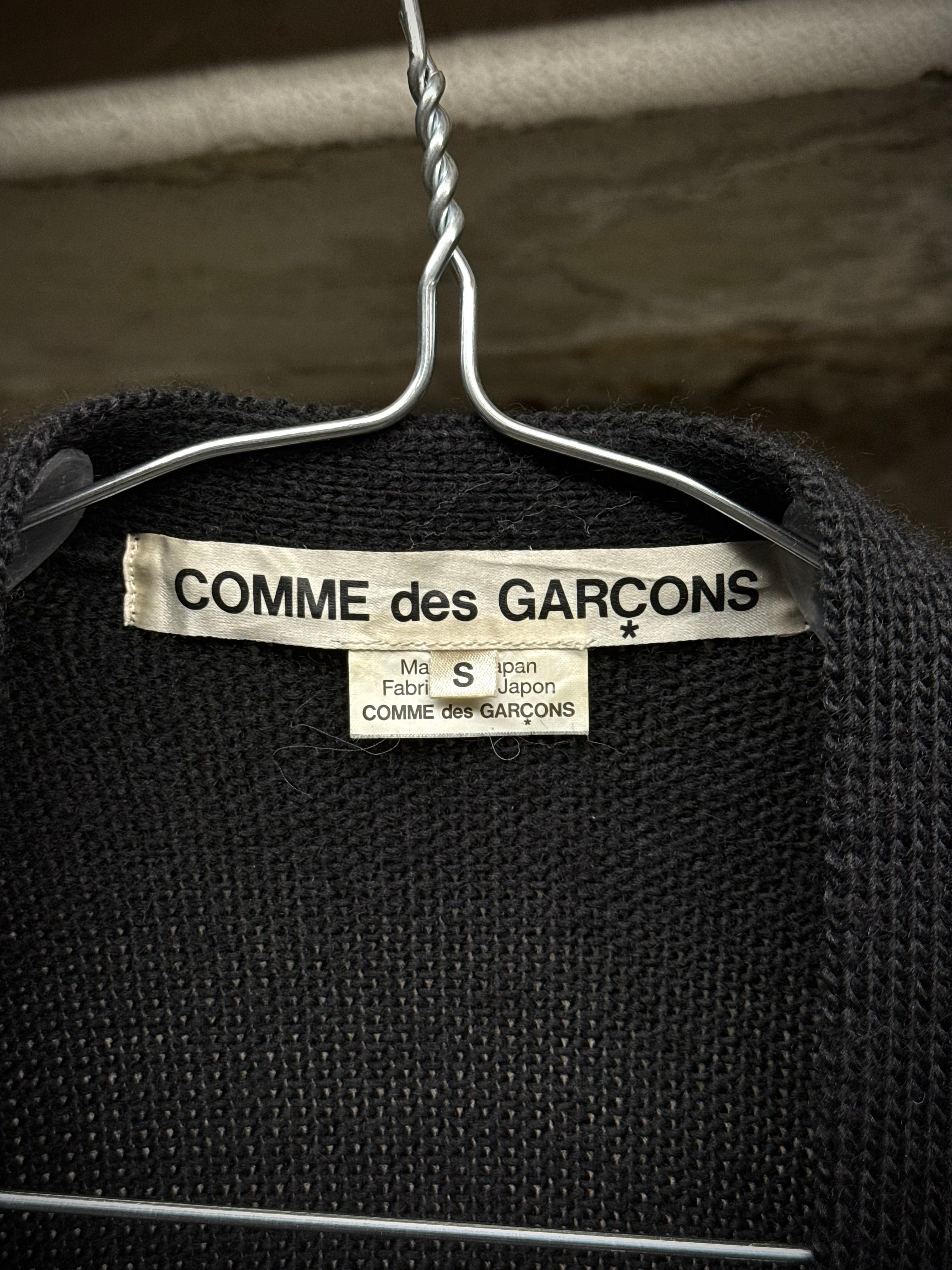 CDG AW14 Cut Out Wool Knit Cardigan | Archive Fashion – DRIEW