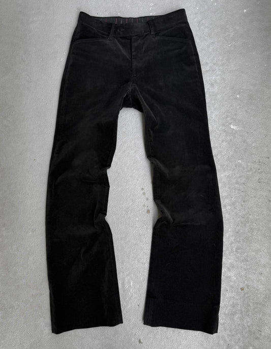 Tornado Mart Early 00s Velour Bootcut Trousers