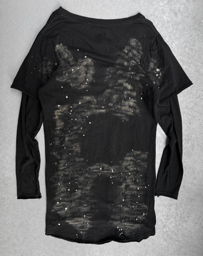 SWITCHBLADE Distressed Double Layer Long-sleeves