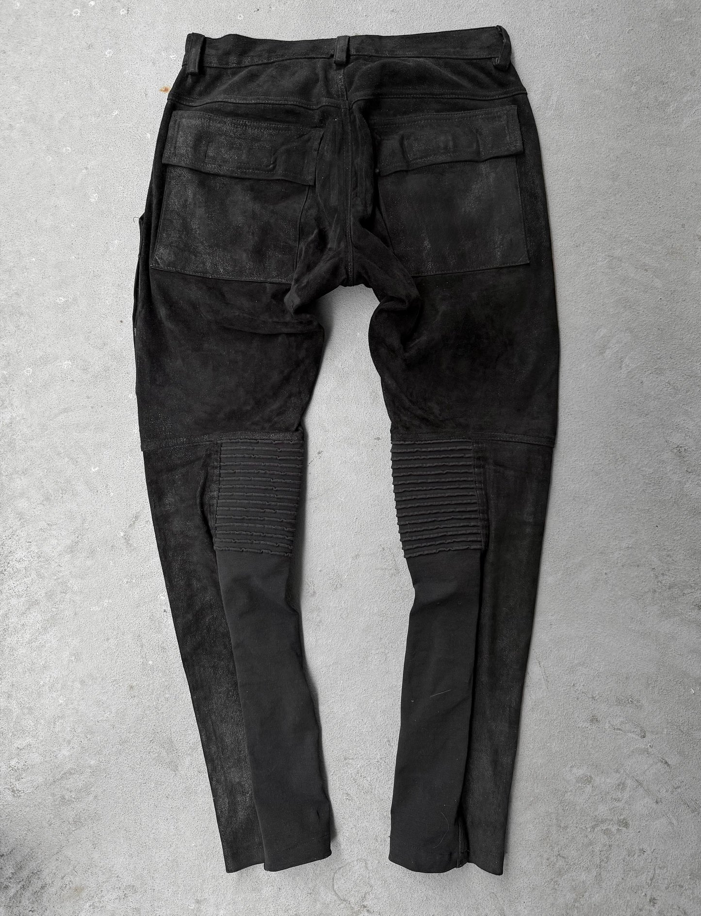 Rick Owens DRKSHDW SS15 “FAUN” Blistered Lambskin Leather Memphis Pants