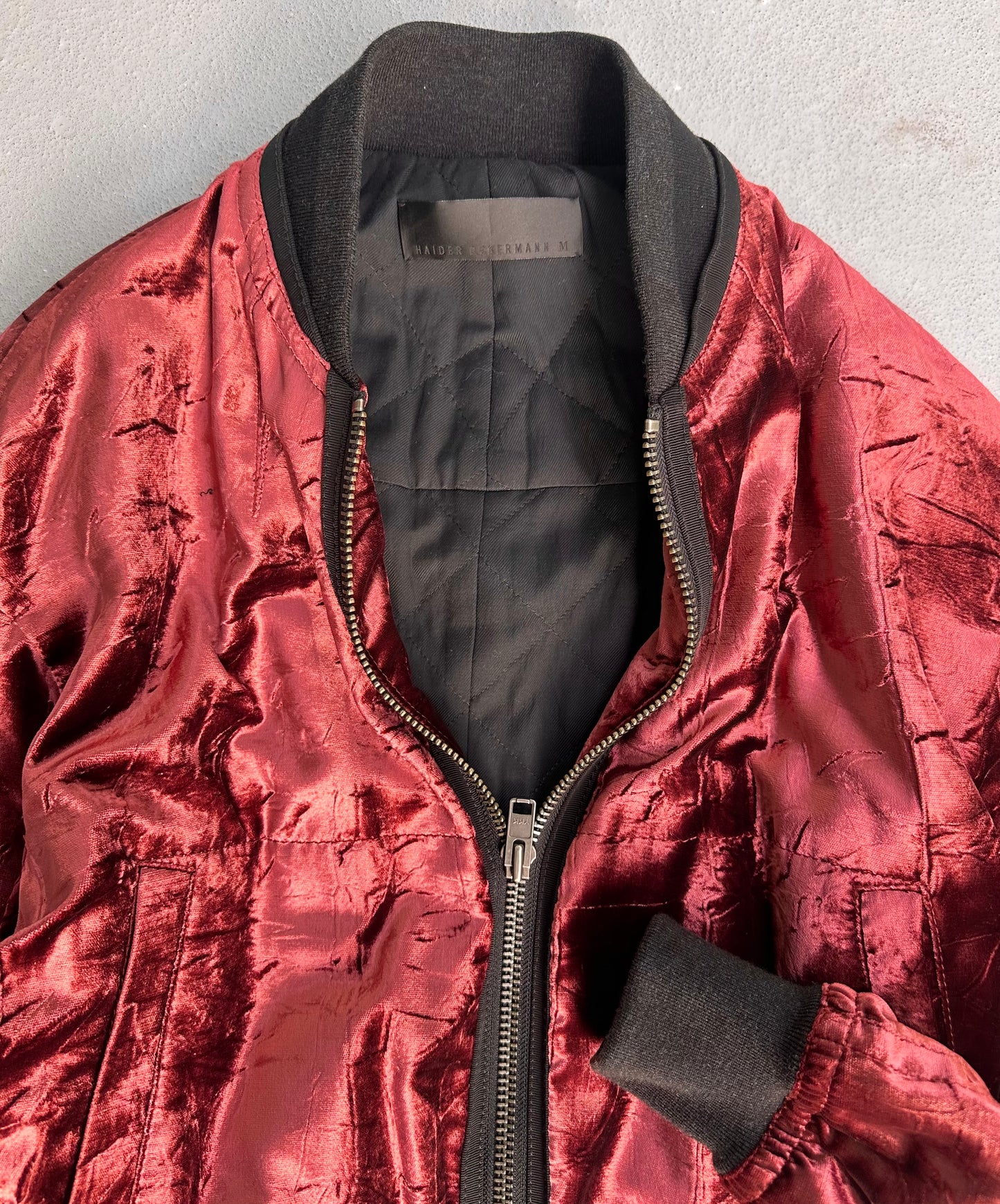 Haider Ackermann AW17 ‘Tiziano’ Velvet Bomber Jacket