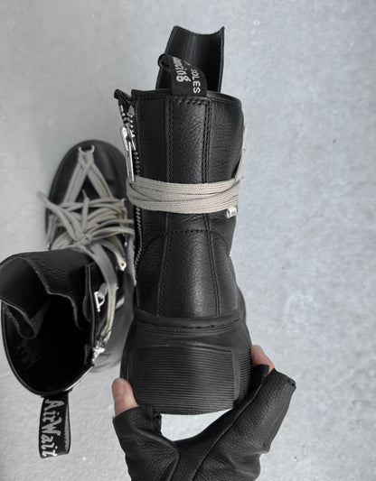 Rick Owens x Dr. Martens 1460 DMXL Megalace Leather Lace-up Boots