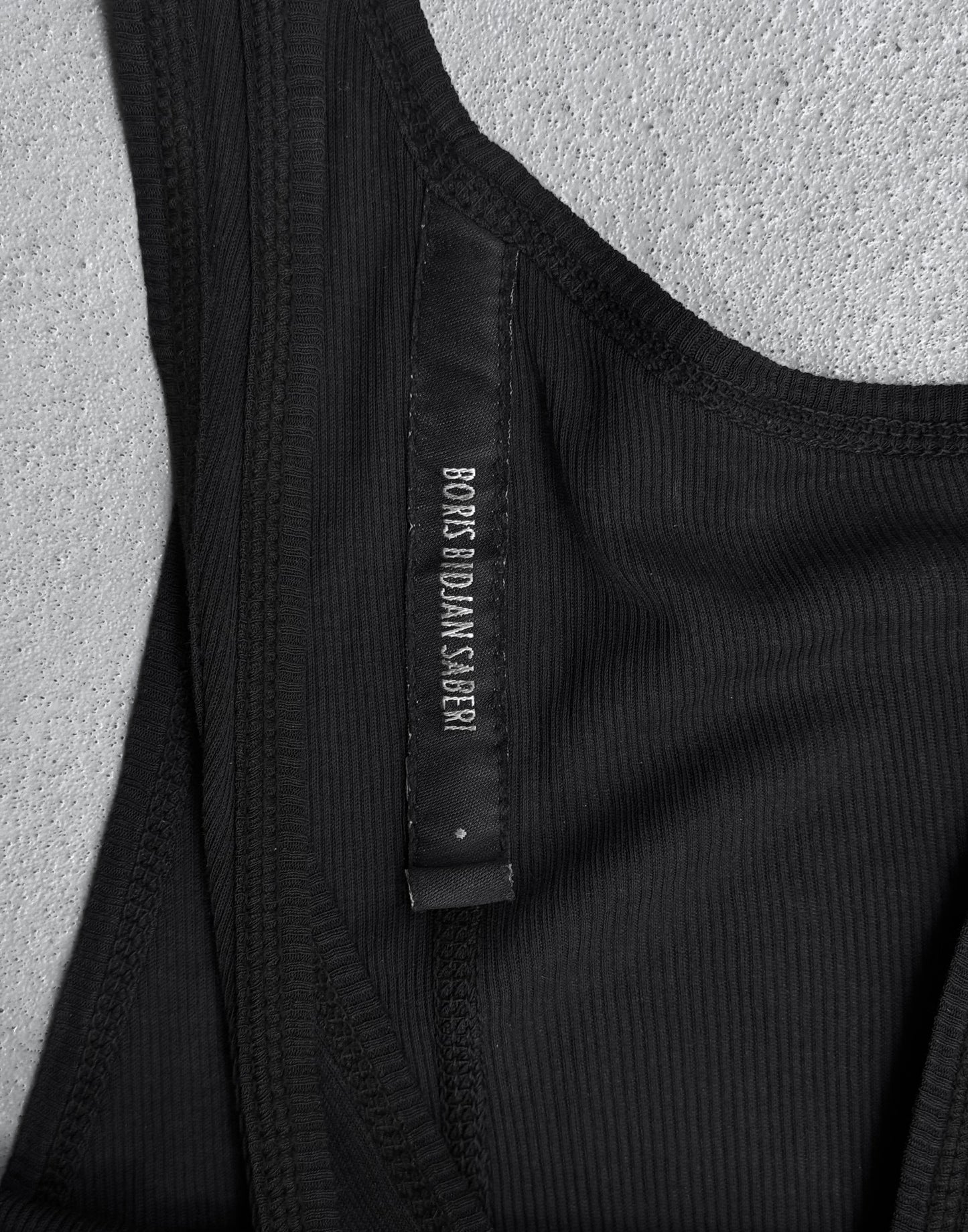 Boris Bidjan Saberi SS16-17 ‘TANK1-F0407F’ Object-dyed Raw Hem Tank Top