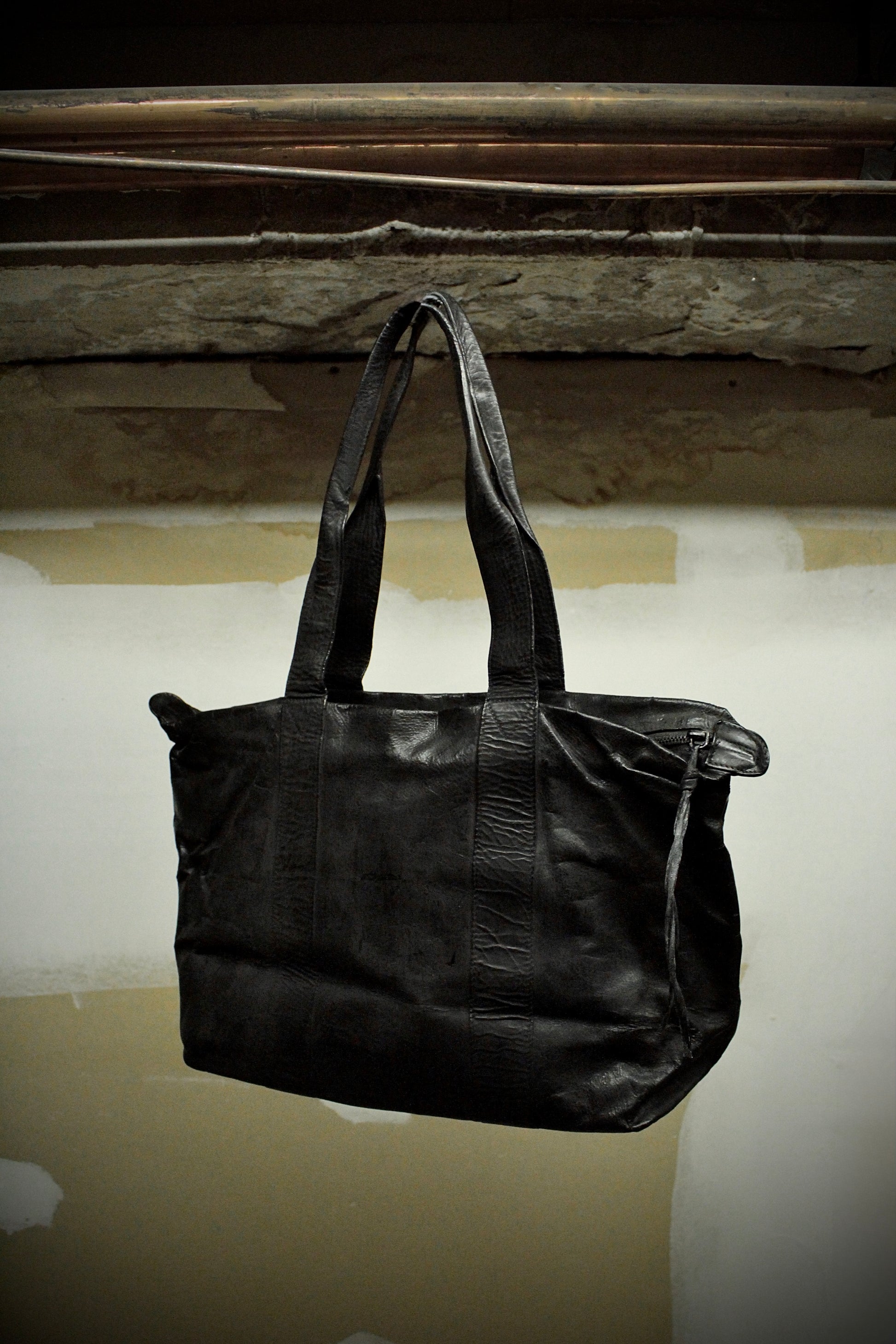 Fabio Quaranta 'FQR' Early 00s Hand Painted Leather Tote Bag | Archive Fashion Toronto