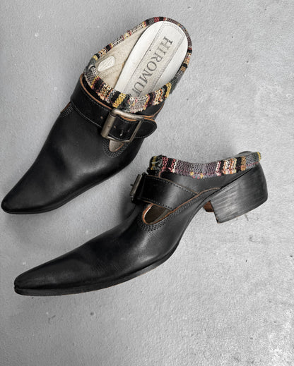 Hiromu Takahara Early 00s Buckle Strap Cowboy Mules