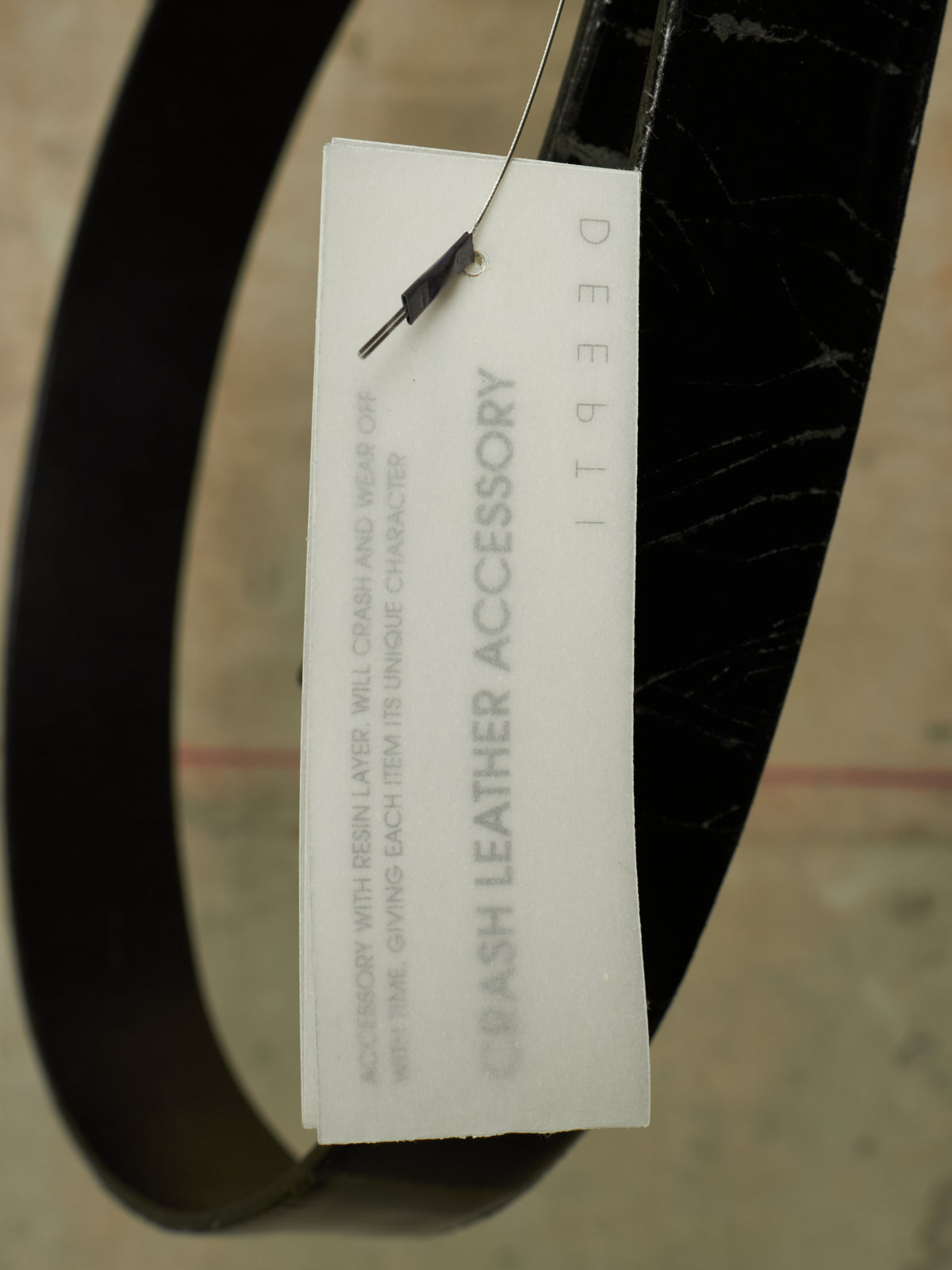 DEEPTI Collection °025 'LA–122X RUEL-99' Crash Bovine Leather Trigger Belt