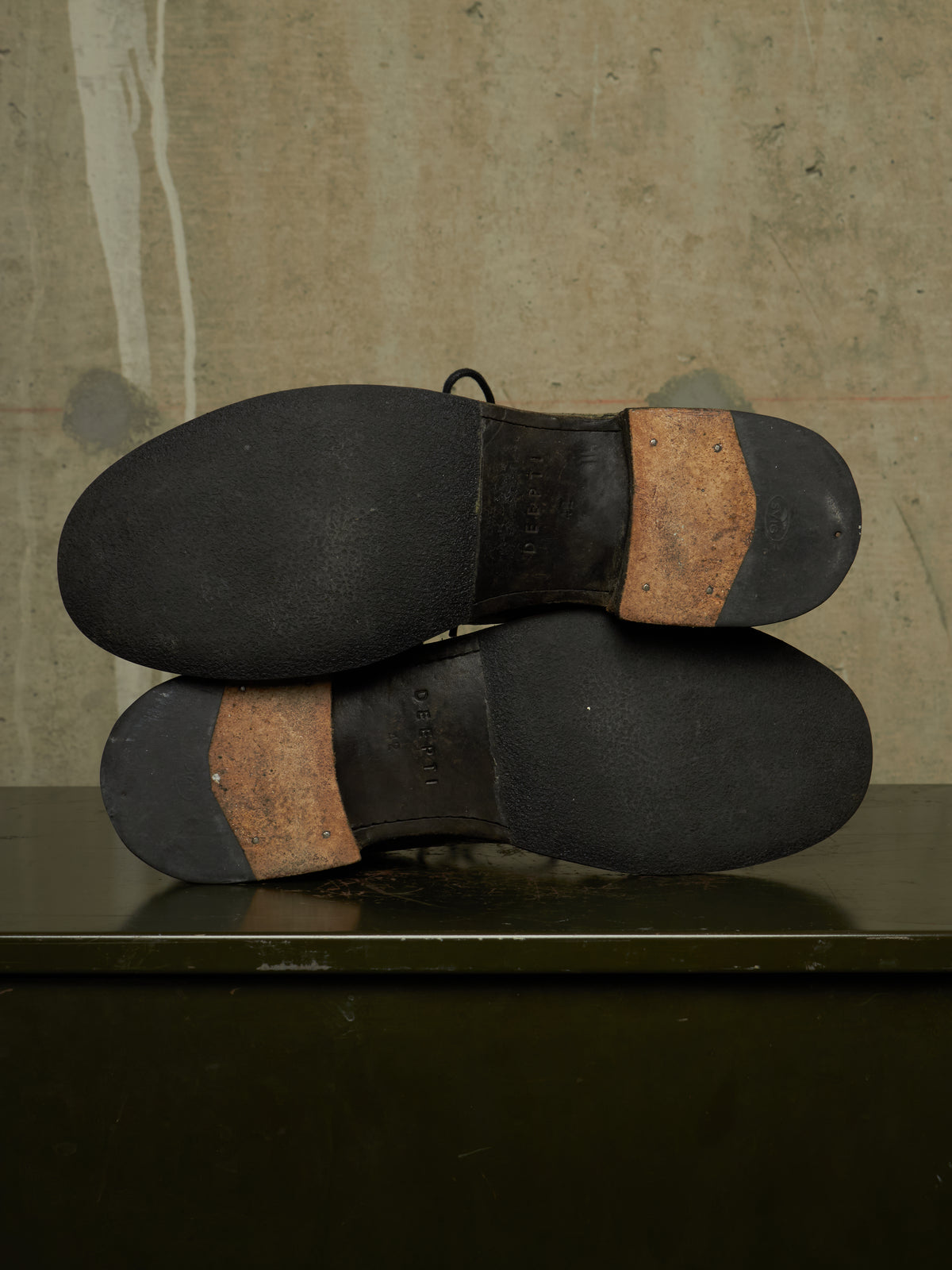 DEEPTI Collection °024-025 'F-081X CODOV-96' Crash Cordovan Leather Goodyear Oxonian Off-Cut Boots