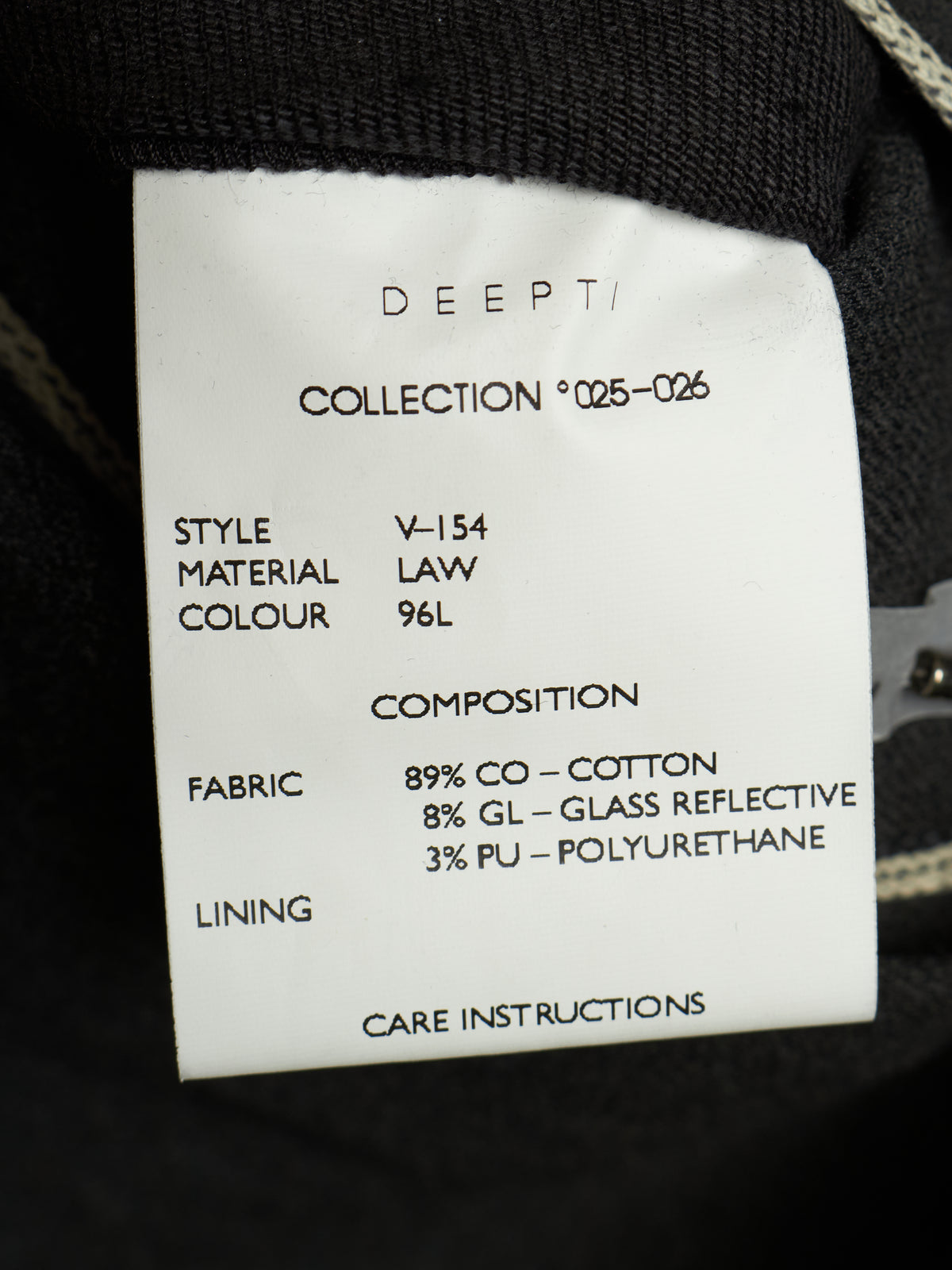 DEEPTI Collection °025-026 'V–154 LAW-96L' Reflective Selvedge Denim Apron Vest
