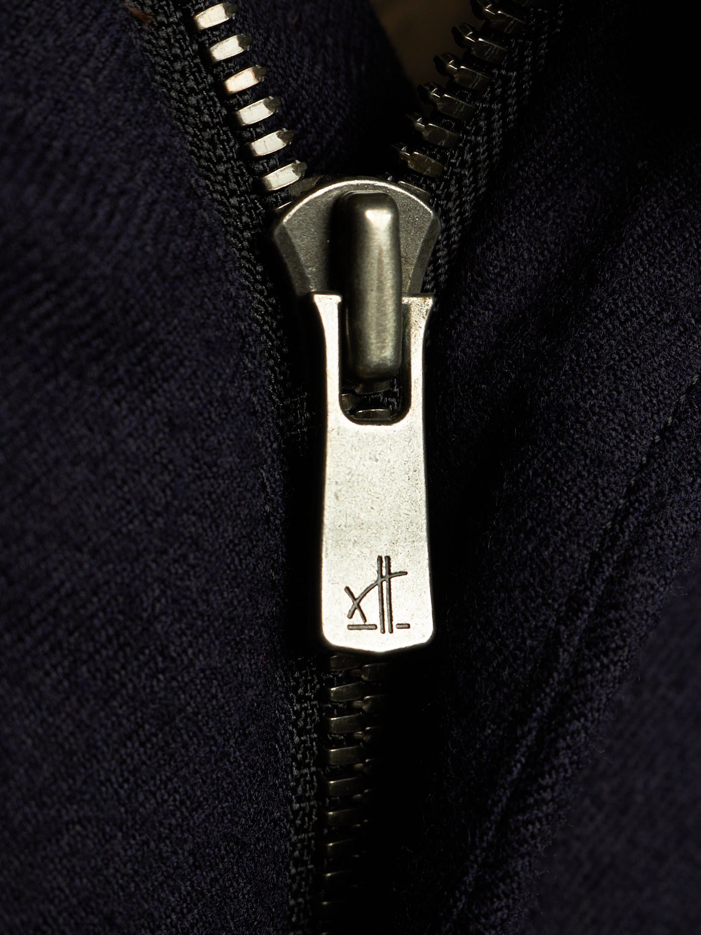 DEVOA 2010s Dark Navy Wool J-cut Cargos Pants