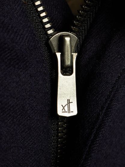 DEVOA 2010s Dark Navy Wool J-cut Cargos Pants
