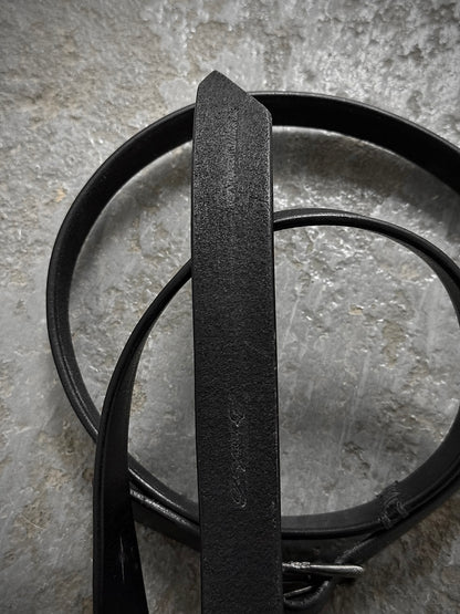 Professor.E "Forgotten Materials" Conjoined Cow Leather Belt detail | DRIEW GARMENTS