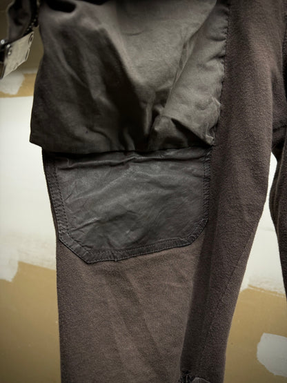 Rick Owens SS04 "CITROEN' Slashed Knee Zipper Cargo Pants detail | DRIEW GARMENTS