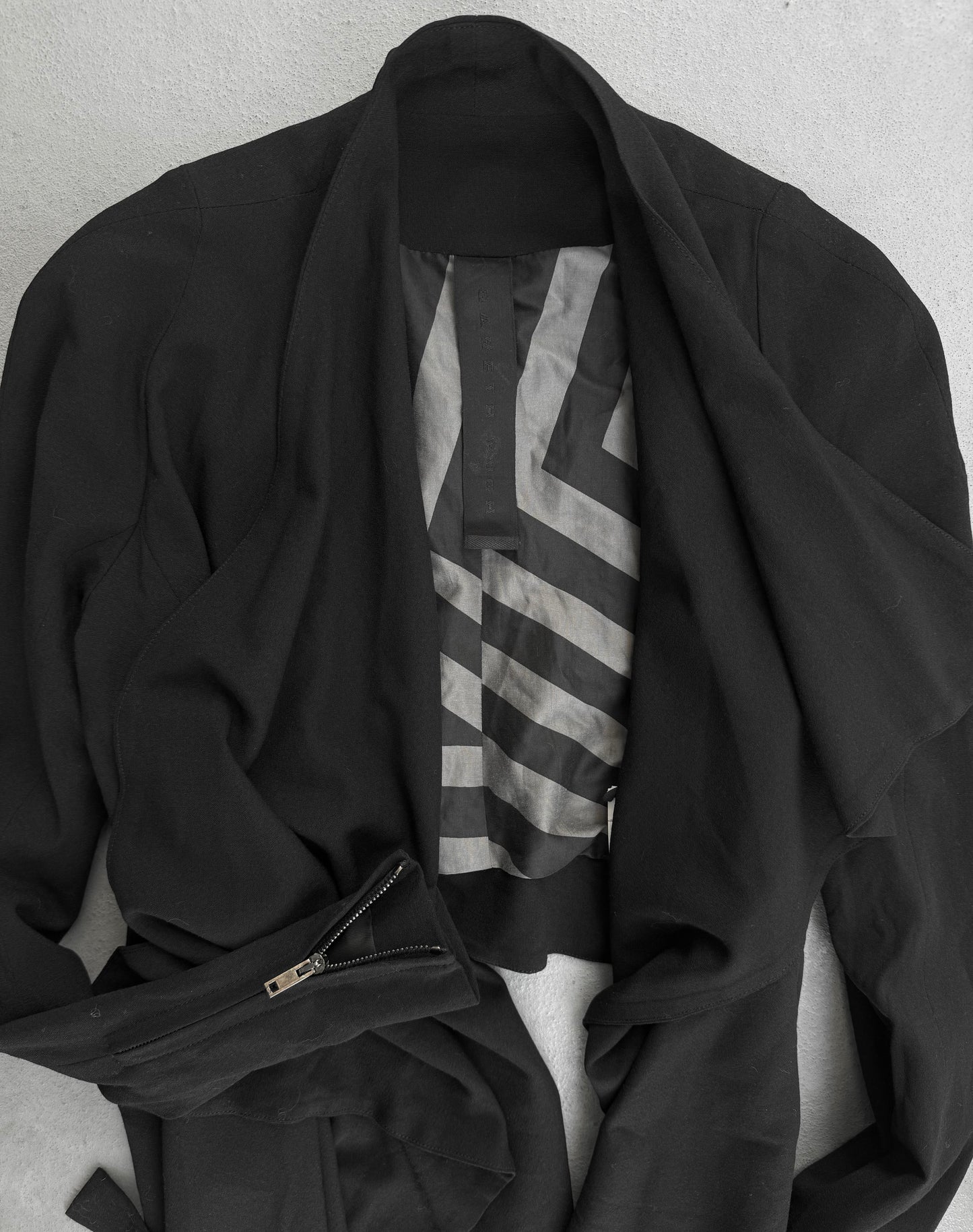 Gareth Pugh 2010s Asymmetric Open-front Raglan Jacket