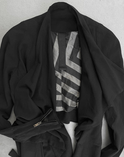 Gareth Pugh 2010s Asymmetric Open-front Raglan Jacket