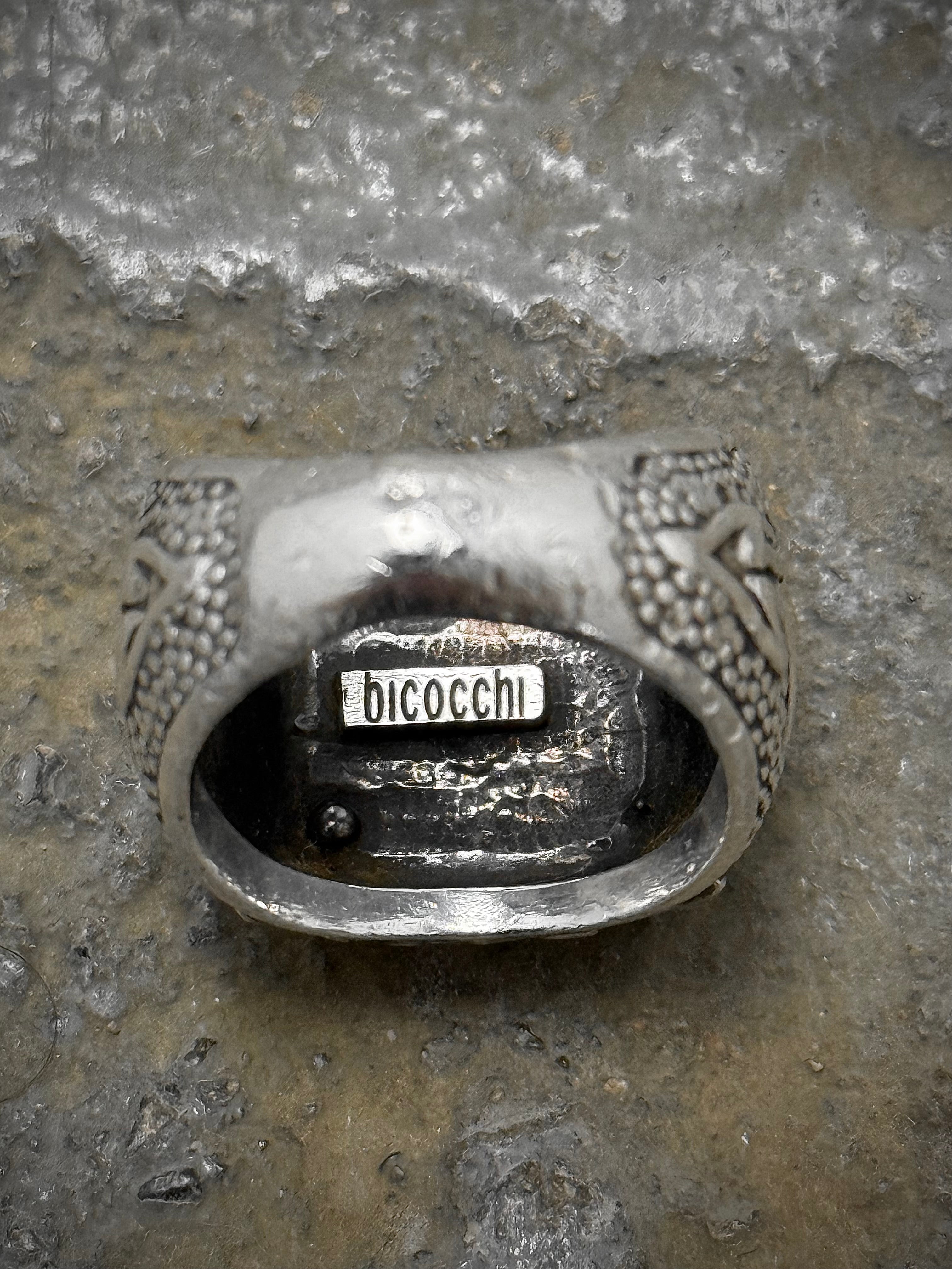 Emanuele Bicocchi .925 Silver Onyx Arrow Signet Ring – DRIEW