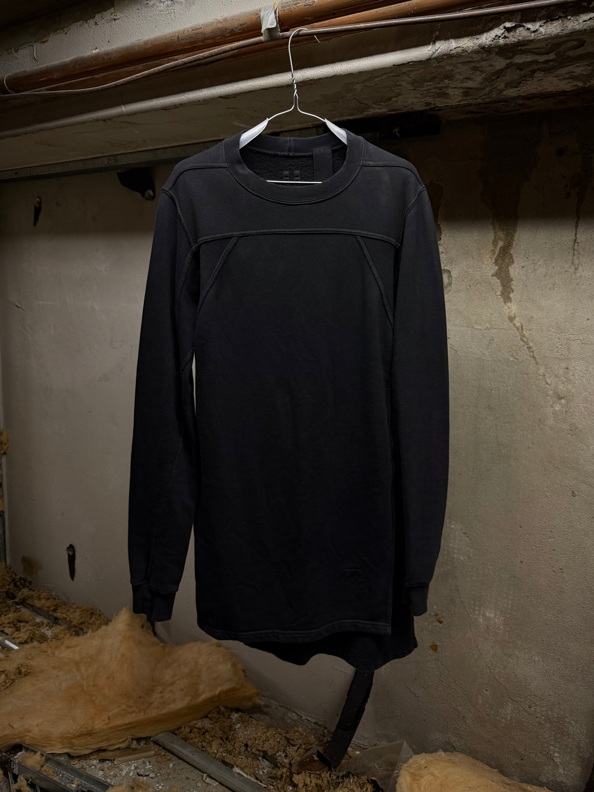 Rick Owens DRKSDHW AW07 "EXPLODER" Asymmetric Split Hem Long-sleeves Jumper | Archive Fashion Toronto