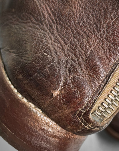 GUIDI Early 00s ‘986’ Donkey Leather Back-zip Boots