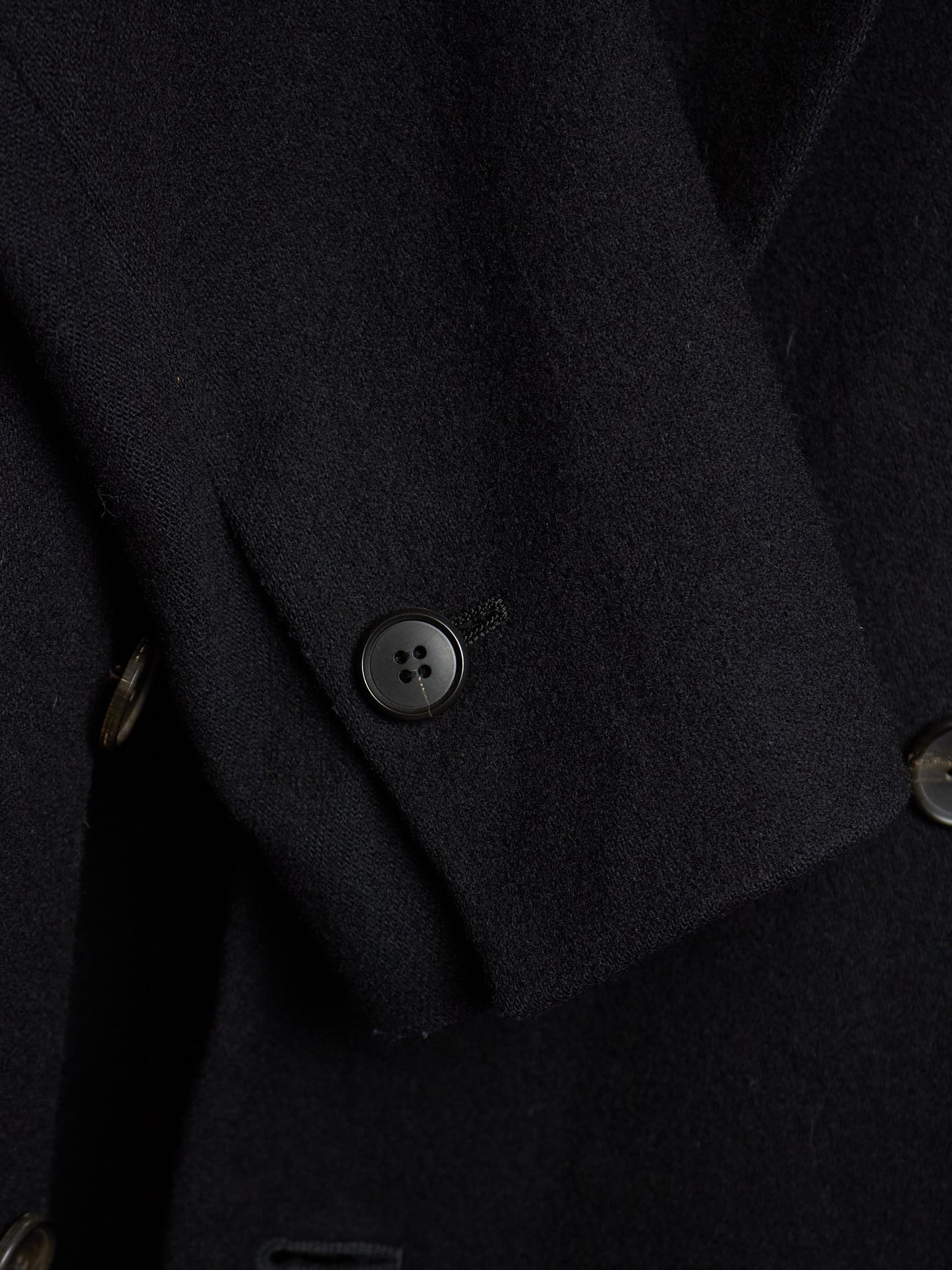 DIET BUTCHER SLIM SKIN AW14 "FOREST OF FOG" Wool Raglan Double Breasted Long Blazer