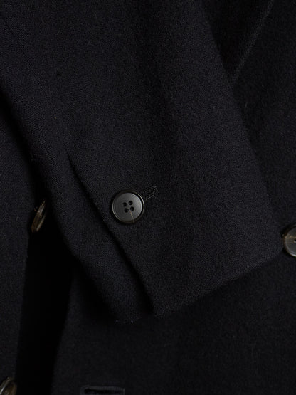 DIET BUTCHER SLIM SKIN AW14 "FOREST OF FOG" Wool Raglan Double Breasted Long Blazer