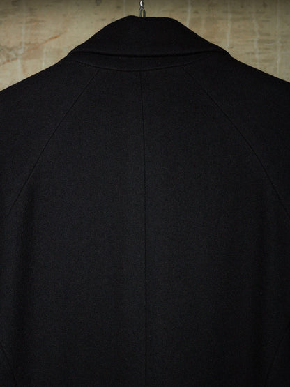DIET BUTCHER SLIM SKIN AW14 "FOREST OF FOG" Wool Raglan Double Breasted Long Blazer