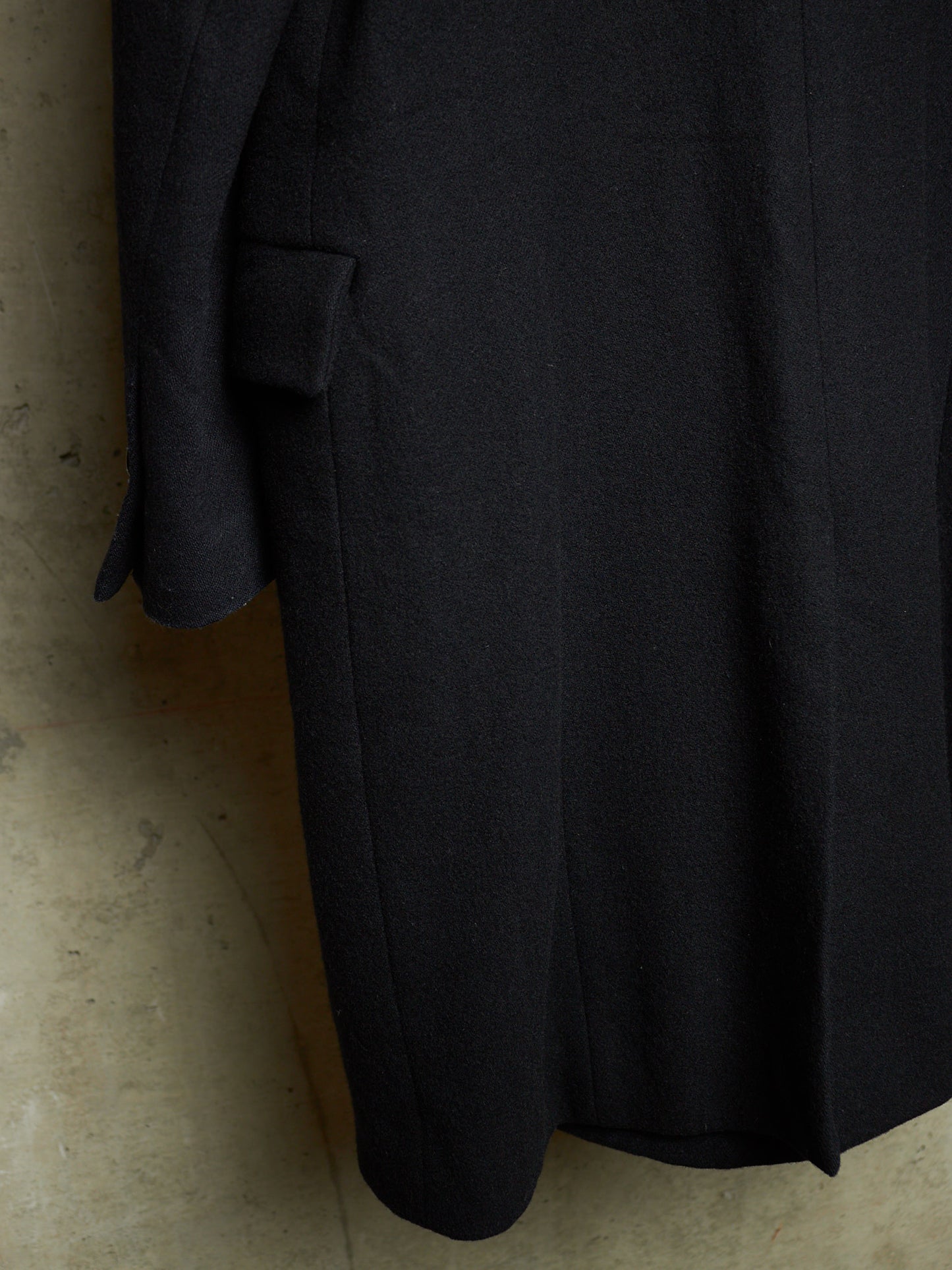 DIET BUTCHER SLIM SKIN AW14 "FOREST OF FOG" Wool Raglan Double Breasted Long Blazer