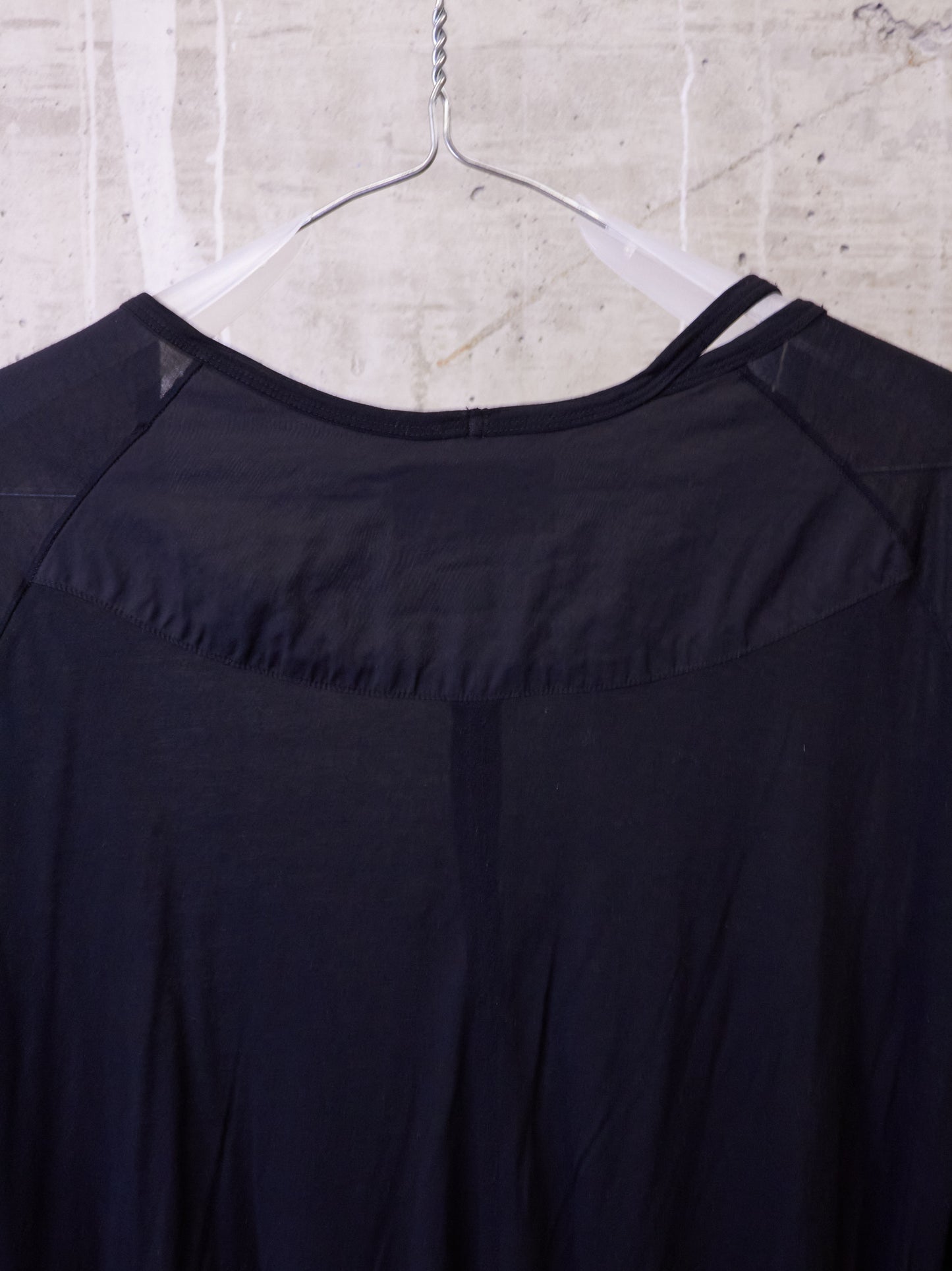 DIET BUTCHER SLIM SKIN 2010s Asymmetric Hem Distressed Raglan Long-sleeves