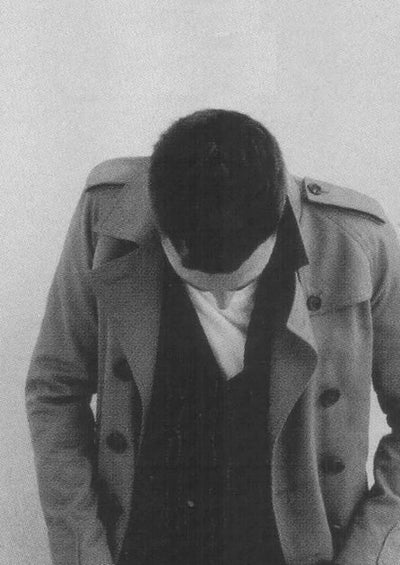 Hedi Slimane portrait in black and white — fashion designer known for rock-influenced tailoring