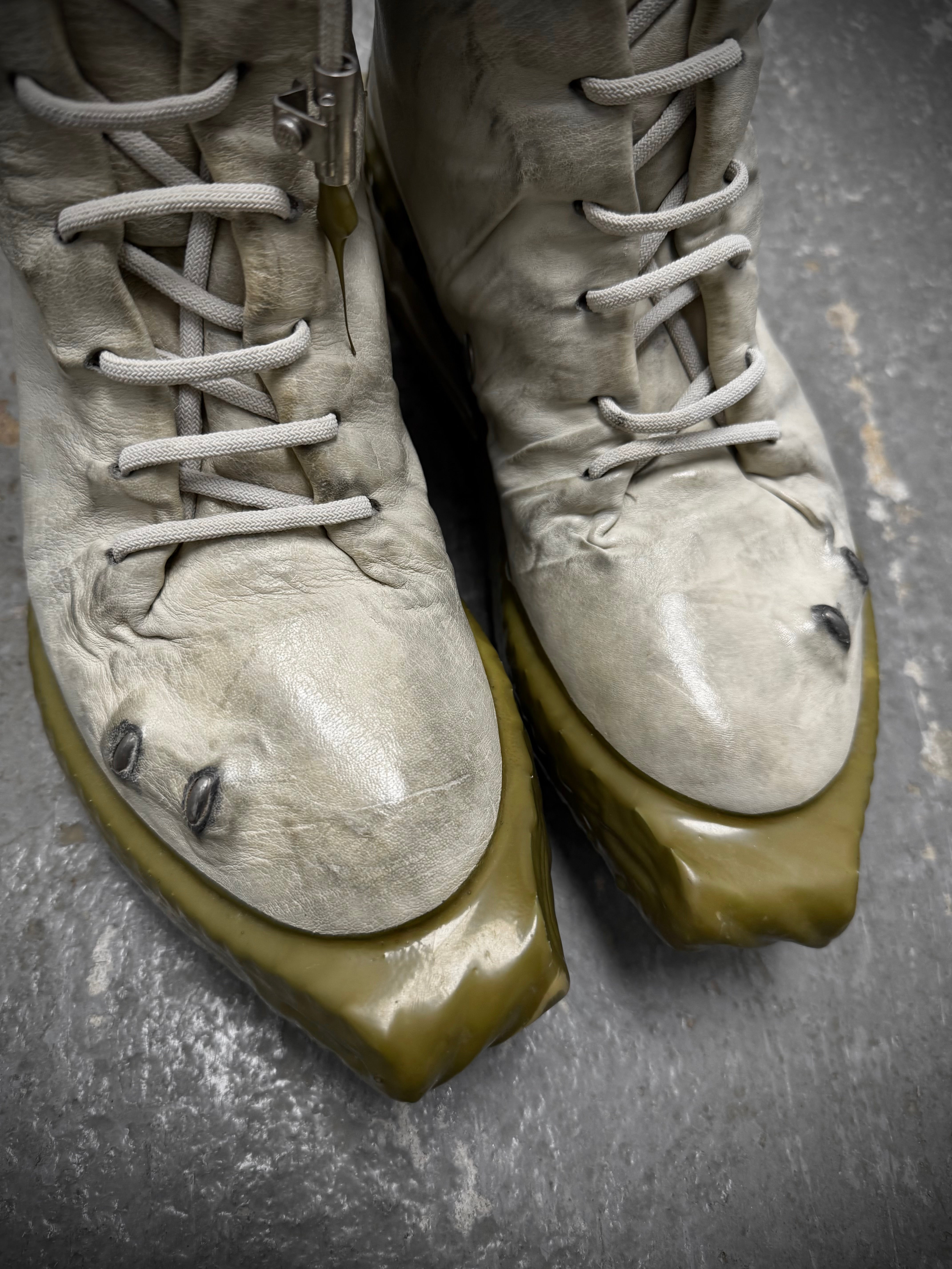 Carol Christian Poell Kangaroo Leather Drip Sneakers | DRIEW