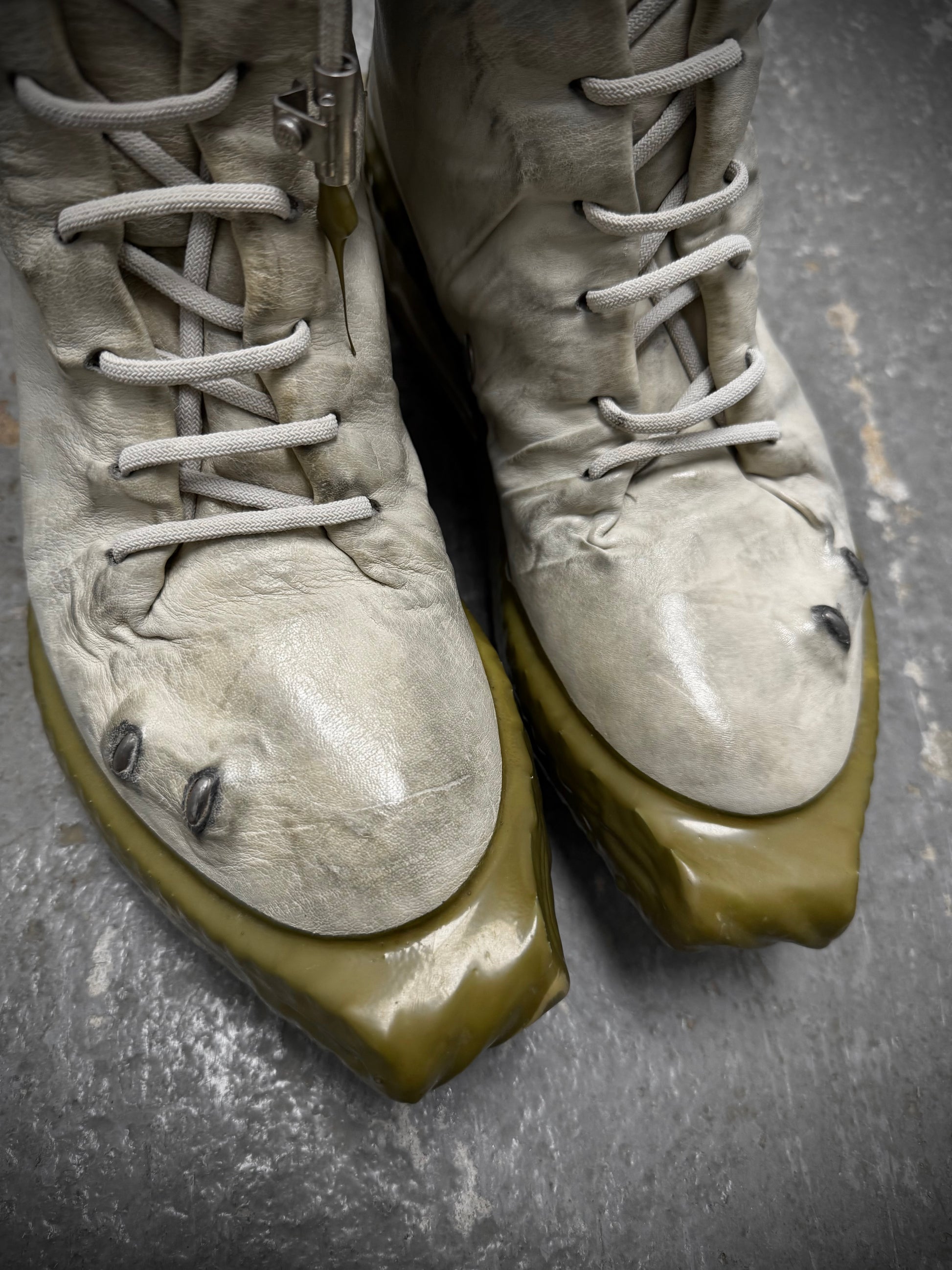 Carol Christian Poell 'AM/2694P ROOMS-PTC/33' U-Jack Prosthetic Kangaroo Leather Drip Sneakers detail | DRIEW GARMENTS
