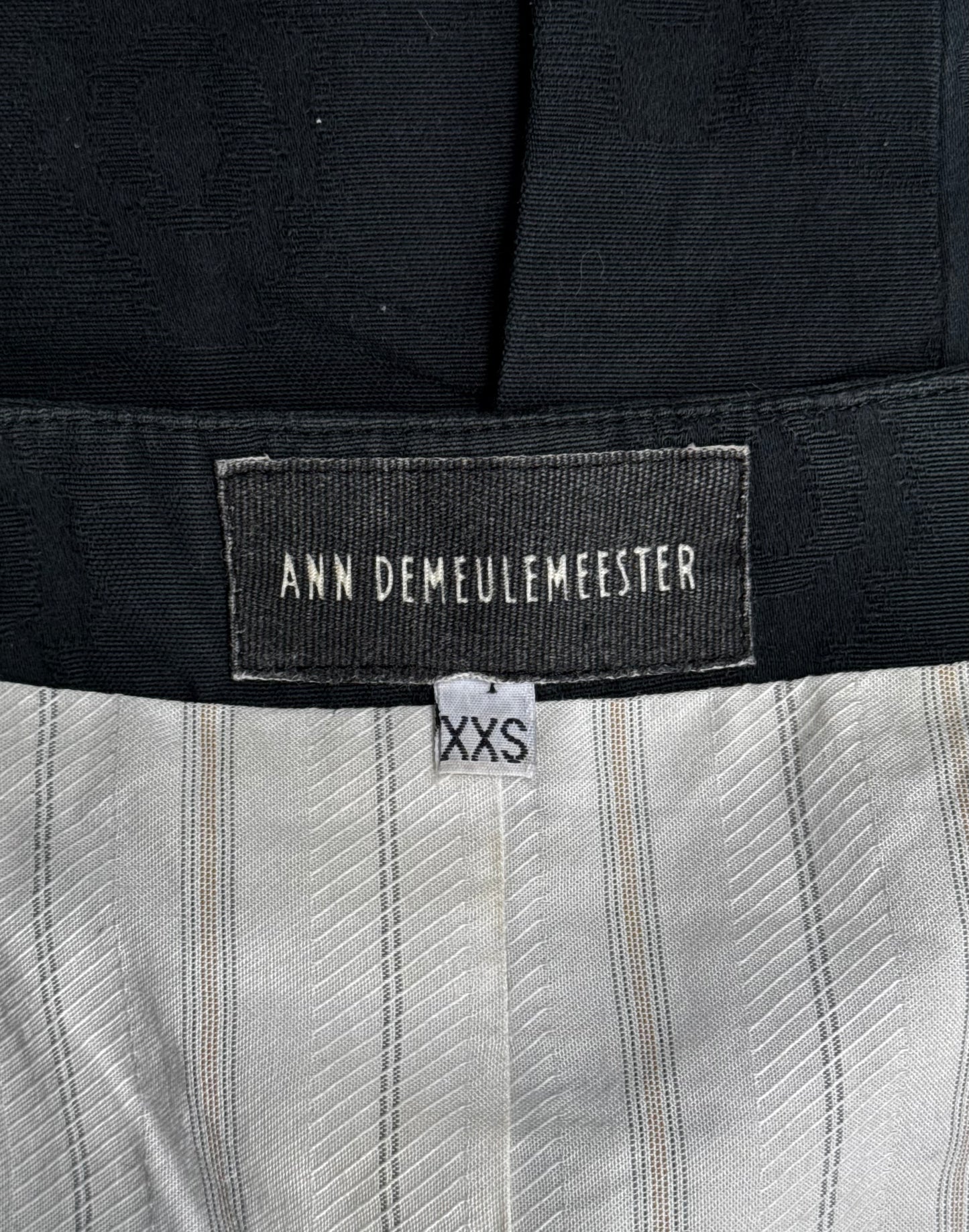 Ann Demeulemeester SS12 Jacquard Two-Button Vest
