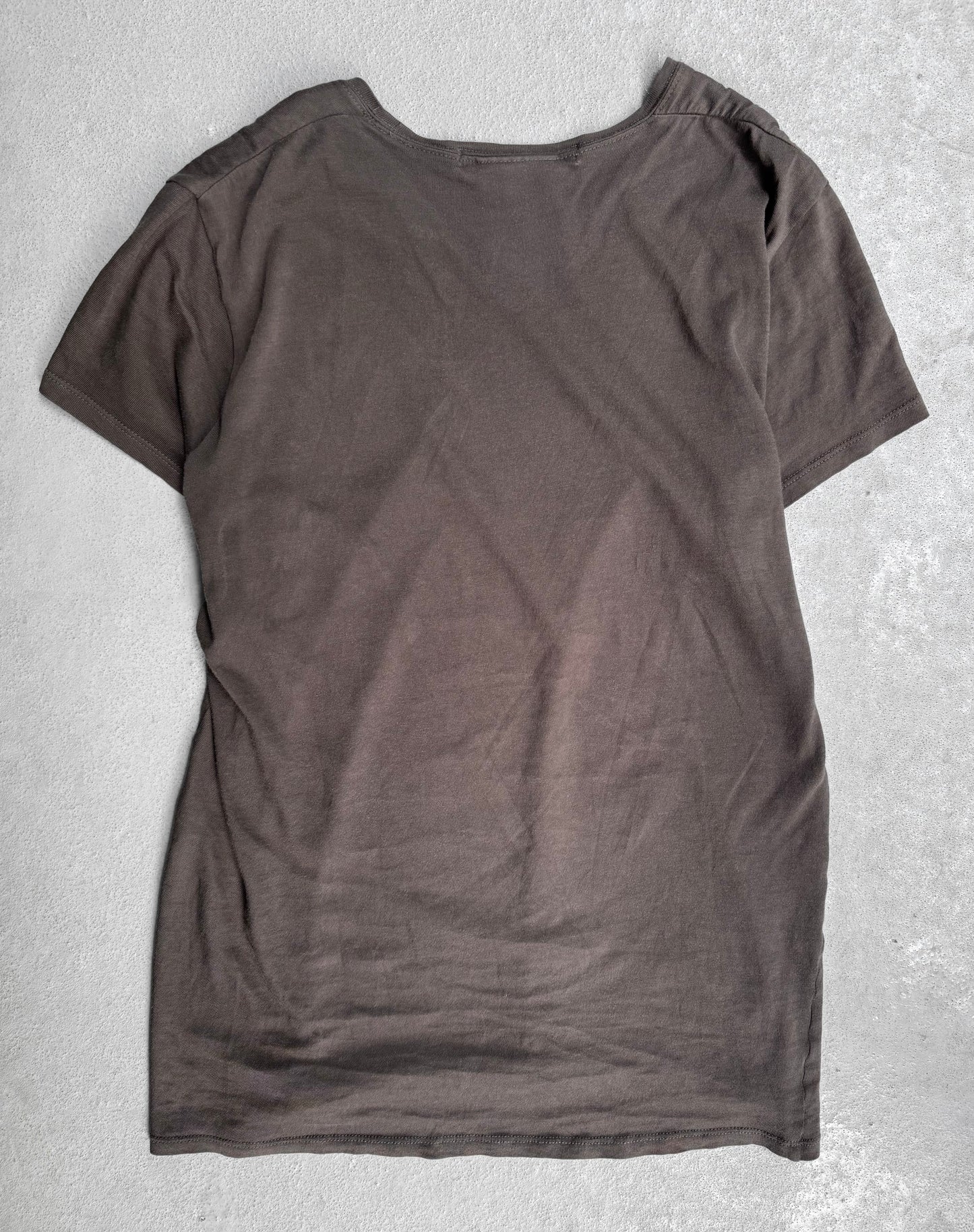 Julius_7 SS08 “Insanity In Industrial Inc” Asymmetrical Graphic T-shirt