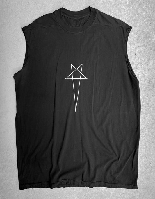 Rick Owens DRKSHDW SS24 “LIDO” Pentagram Level Tank Top