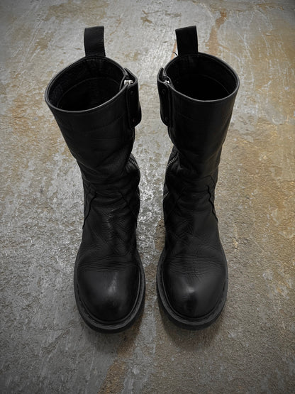 Rick Owens AW09 "CRUST" Side Zip Calf Leather Creeper Boots detail | DRIEW GARMENTS