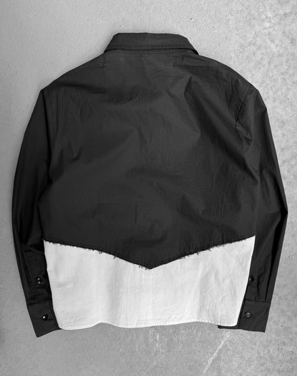 *SAMPLE* HYBRID SS22 “Order;Chaos. [If I Cut My Hair California Will Sink]” Two-tone Mick Button-up Shirt