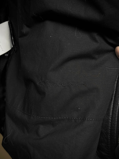 Rick Owens AW13 "PLINTH" High Neck Intarsia Calf Leather Jacket