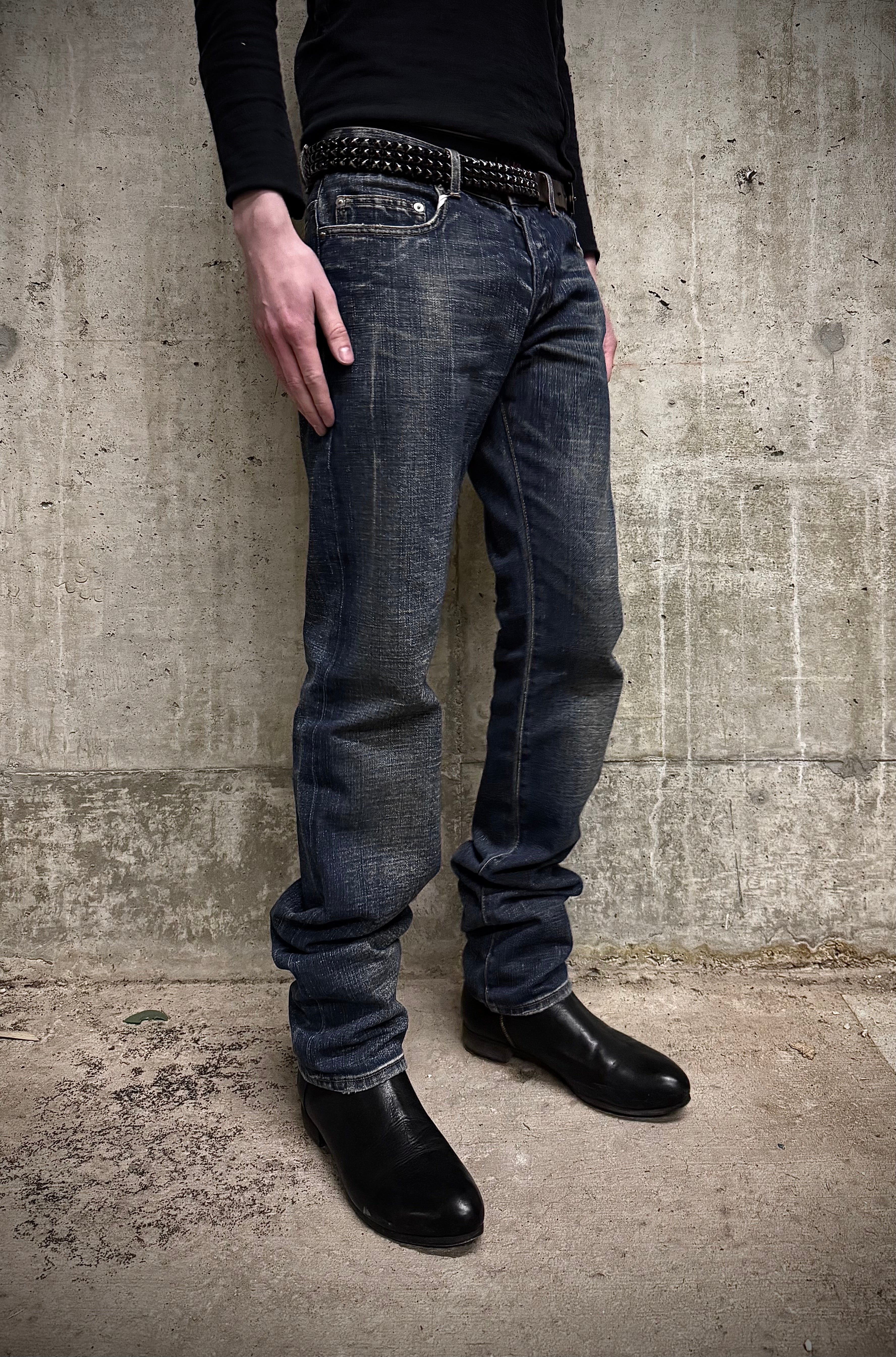 Dior Homme Hedi Slimane Distressed Denim Jeans | 00s – DRIEW