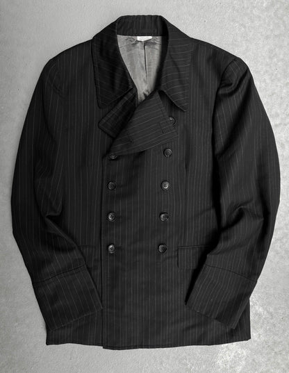 COMME des GARÇONS HOMME PLUS SS12 Iridescent Pinstripes Double-breasted Short Coat