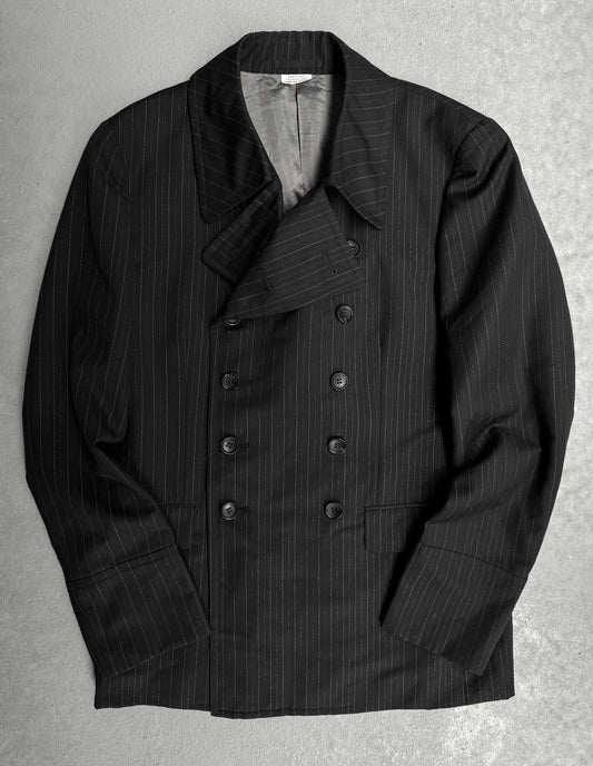 COMME des GARÇONS HOMME PLUS SS12 Iridescent Pinstripes Double-breasted Short Coat