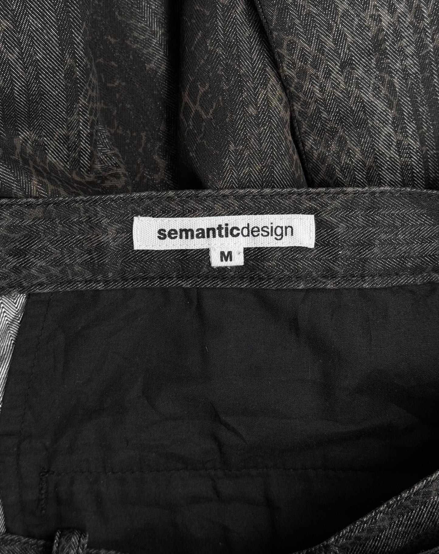 SemanticDesign Early 00s Python Printed Flare Bootcut Pants