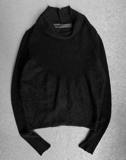 Rick Owens AW06 “DUSTULATOR” Mohair Sheer Panels Turtleneck Knit