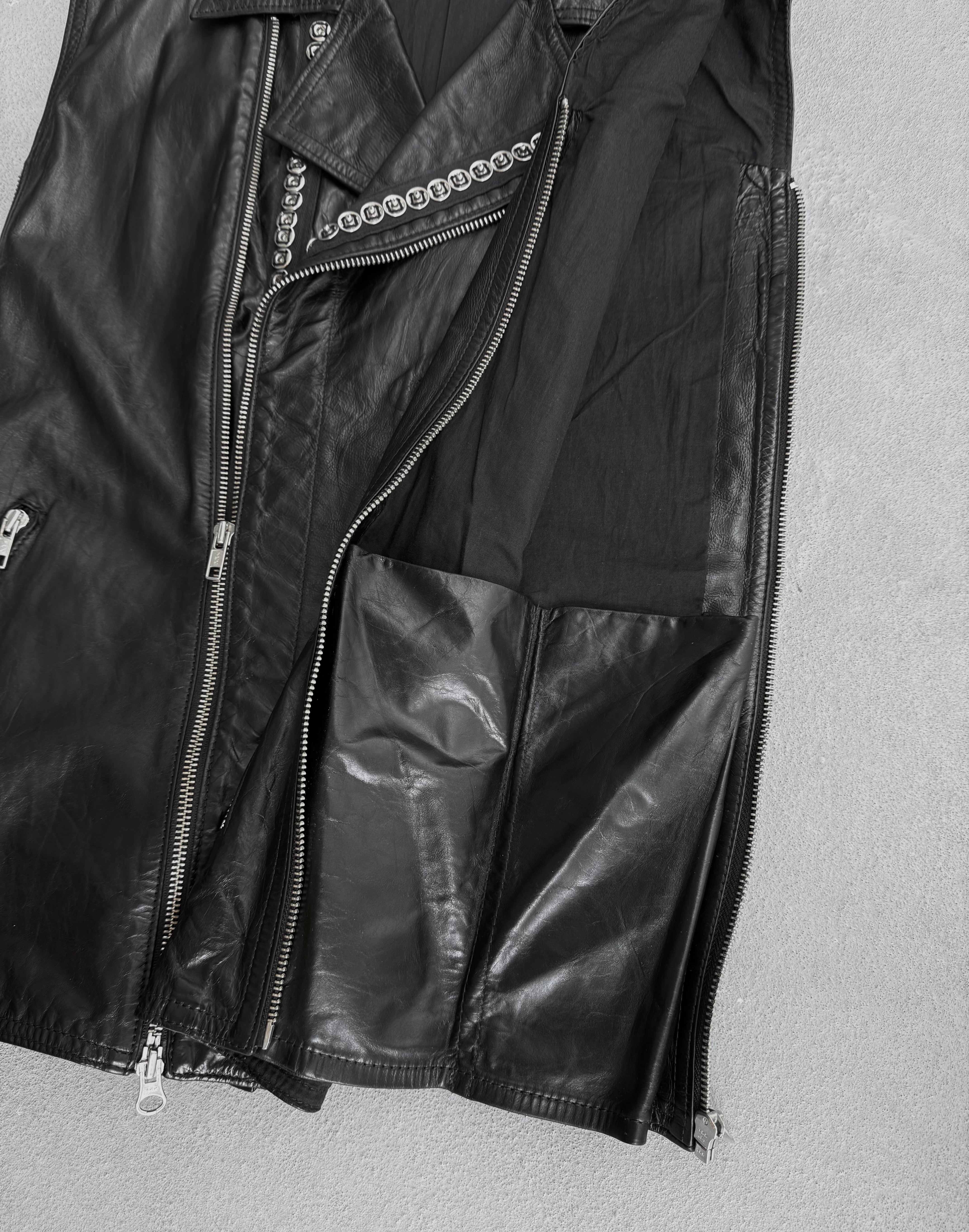Ann Demeulemeester SS01 Studded Leather Vest – DRIEW