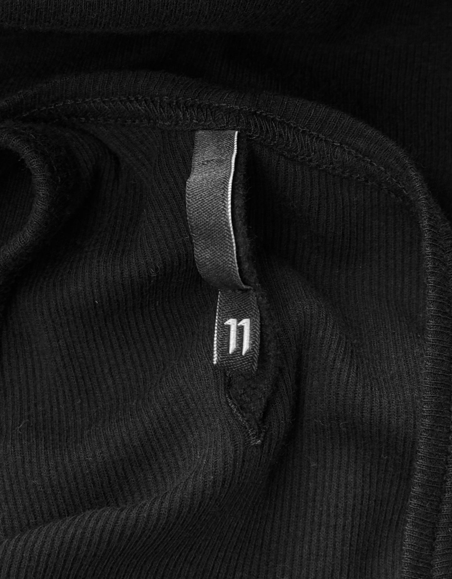 11 by Boris Bidjan Saberi Black Garment-dyed Ribbed Tank Top